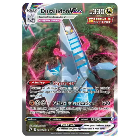 Pokemon TCG Duraludon VMAX Evolving Skies 220/203