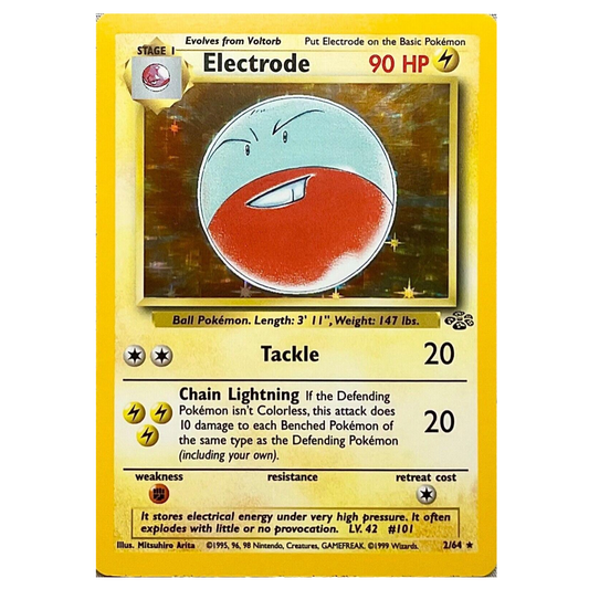 Pokemon TCG Electrode *Holo* Jungle 2/64