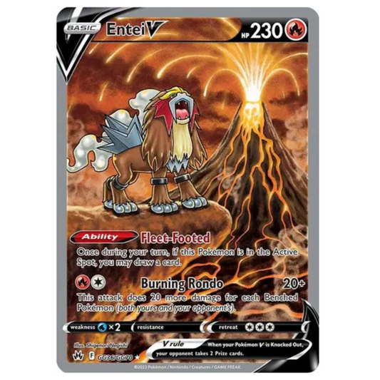 Pokemon TCG Entei V Crown Zenith GG36/GG70