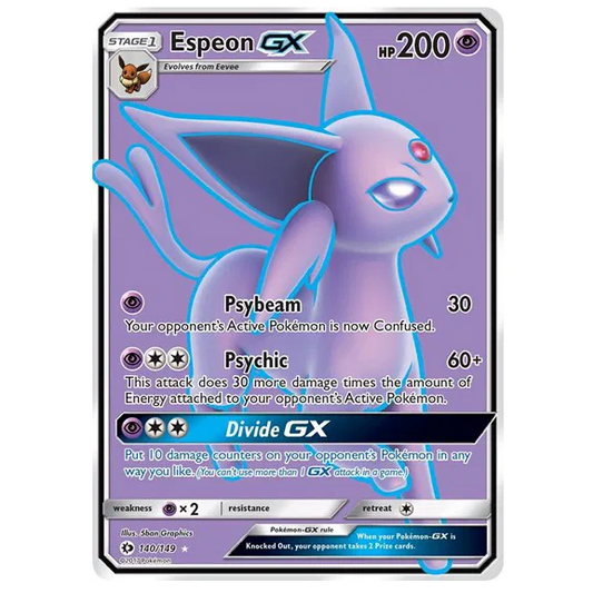 Pokemon TCG Espeon GX Sun & Moon 140/149