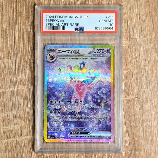 Pokemon TCG Espeon ex Terastal Festival 211/187 (Japanese) (PSA 10)