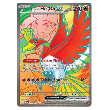 Pokemon TCG Ethan's Ho-Oh ex Destined Rivals 209/182