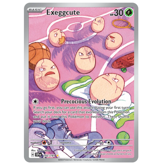 Pokemon TCG Exeggcute Surging Sparks 192/191