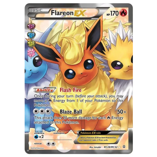 Pokemon TCG Flareon EX Generations RC28/RC32