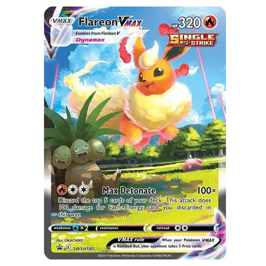 Pokemon TCG Flareon VMAX Promo SWSH180
