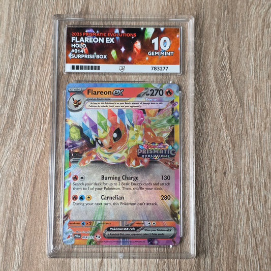 Pokemon TCG Flareon ex *Stamped* Prismatic Evolutions 014/131 (Ace 10)