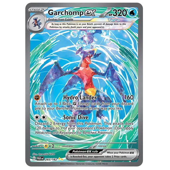 Pokemon TCG Garchomp ex Paradox Rift 245/182