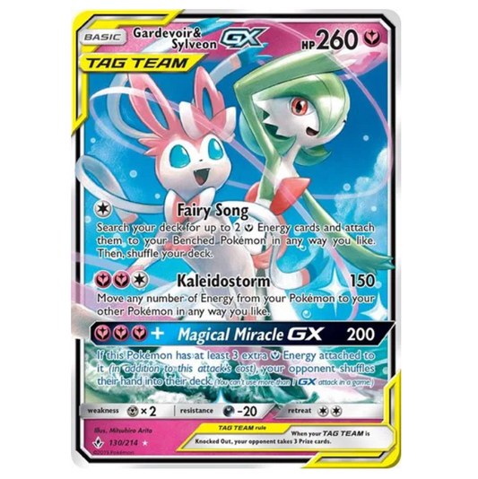 Pokemon TCG Gardevoir & Sylveon GX Unbroken Bonds 130/214