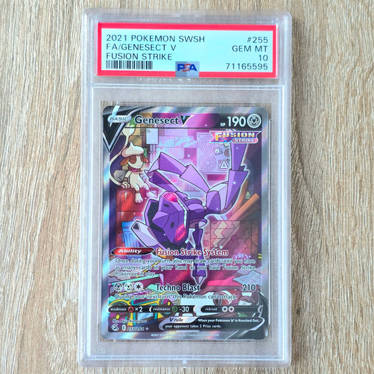 Pokemon TCG Genesect V Fusion Strike 255/264 (PSA 10)