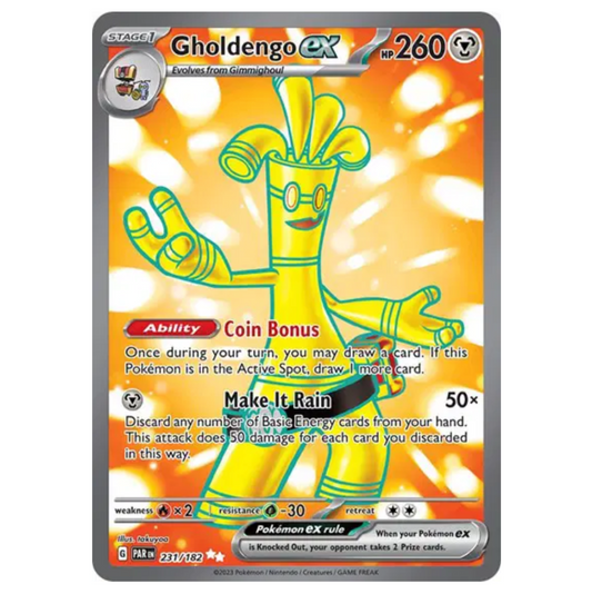 Pokemon TCG Gholdengo EX Paradox Rift 231/182
