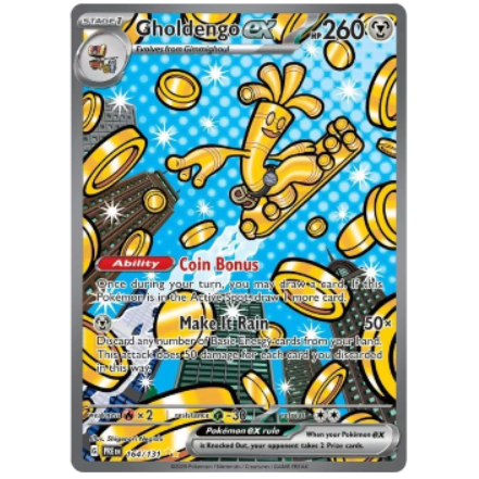 Pokemon TCG Gholdengo ex Prismatic Evolutions 164/131