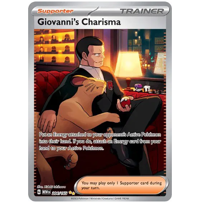 Pokemon TCG Giovanni's Charisma 151 204/165