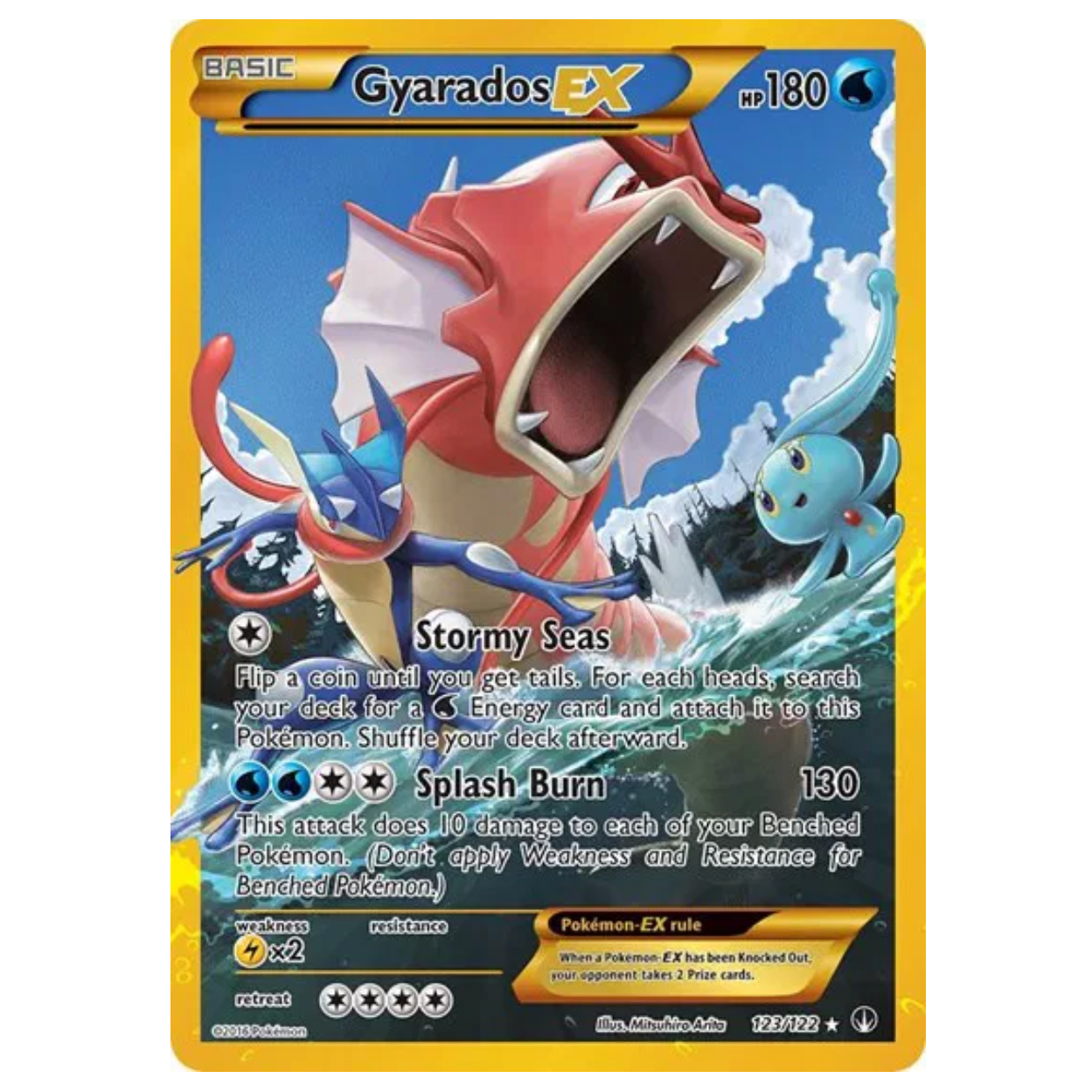 Pokemon TCG Gyarados EX BREAKpoint 123/122