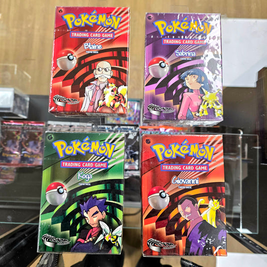 Pokemon TCG Gym Challenge Theme Decks Complete Set *Sealed*