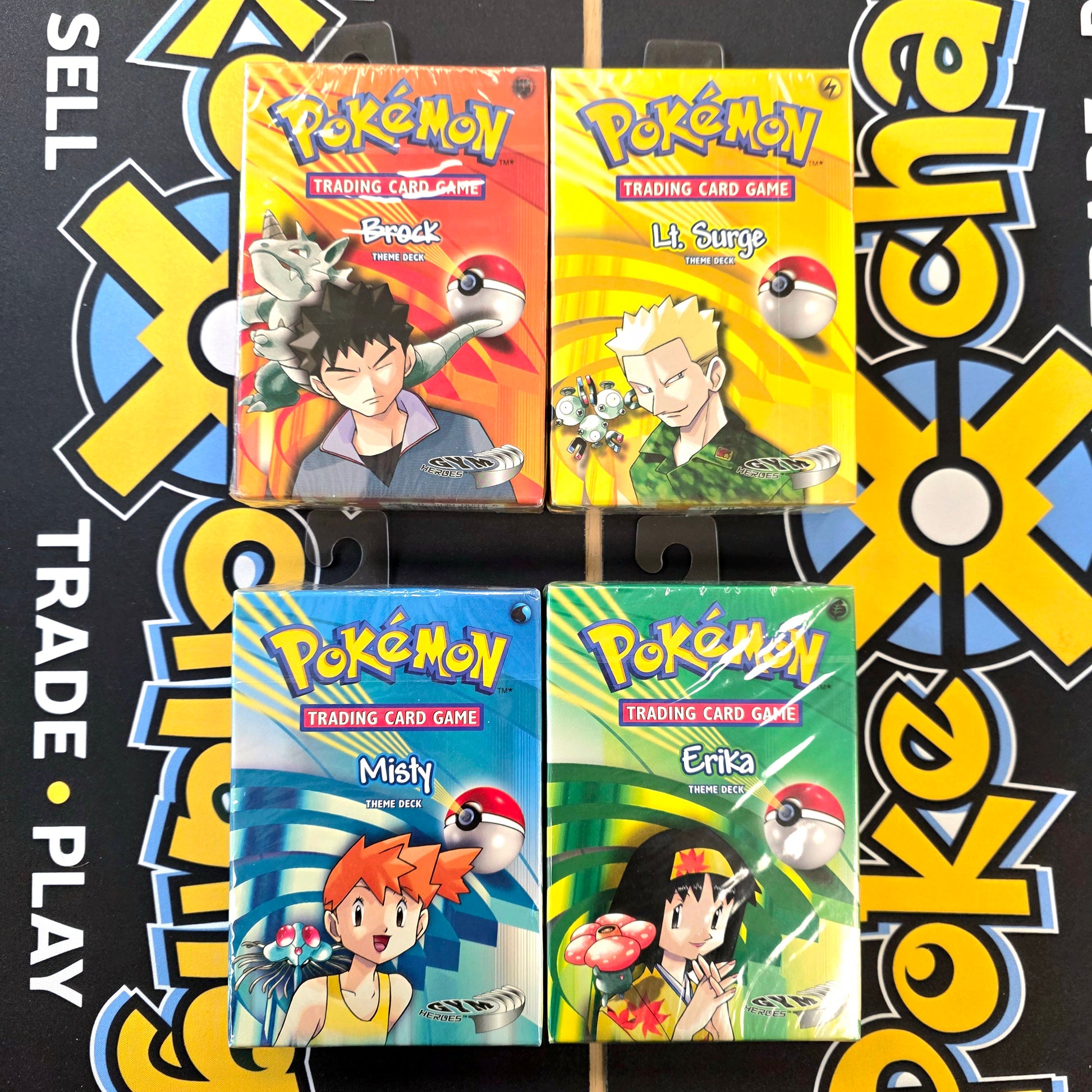 Pokemon TCG Gym Heroes Theme Decks Complete Set *Sealed*