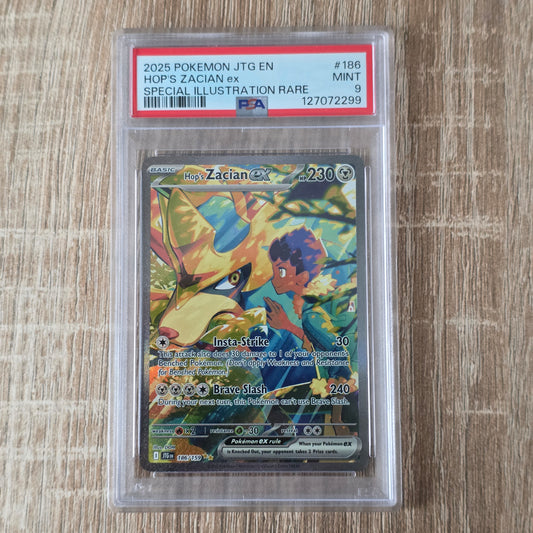 Pokemon TCG Hop's Zacian ex Journey Together 186/159 (PSA 9)