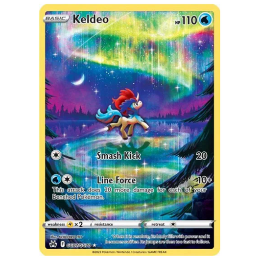 Pokemon TCG Keldeo Crown Zenith GG07/GG70