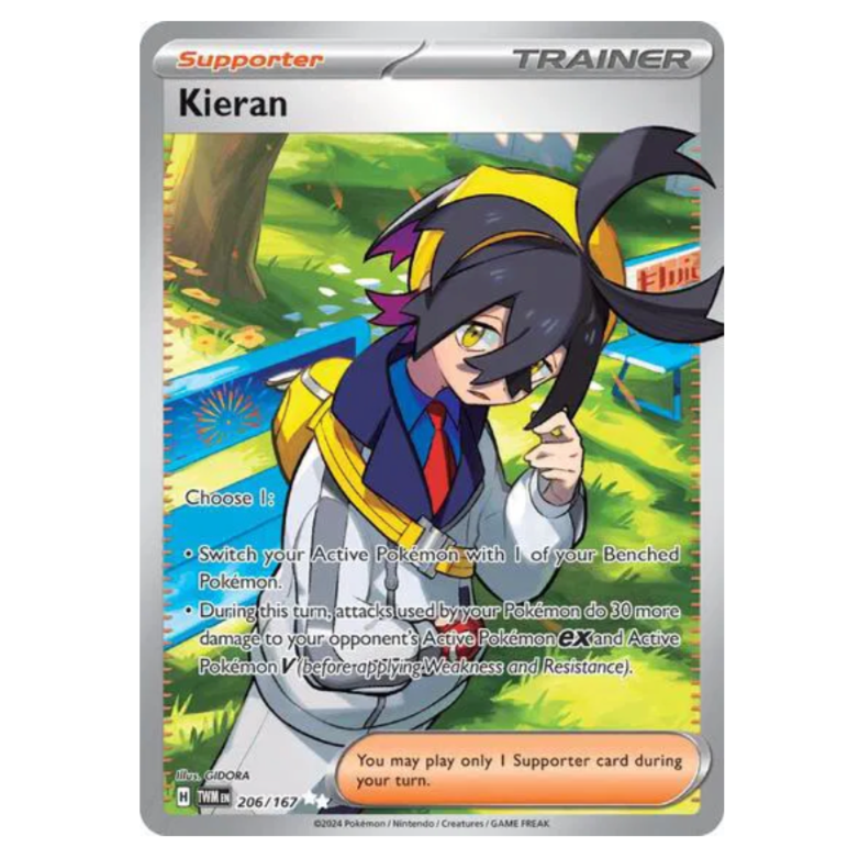 Pokemon TCG Kieran Twilight Masquerade 206/167