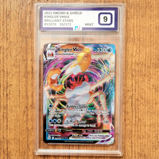 Pokemon TCG Kingler VMAX Brilliant Stars 029/172 (PG 9)