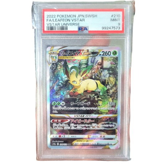 Pokemon TCG Leafeon VSTAR VSTAR Universe 210/172 (Japanese) (PSA 9)