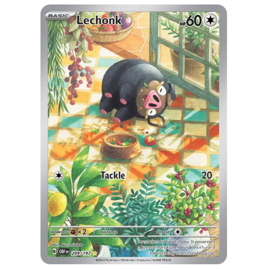 Pokemon TCG Lechonk Obsidian Flames 209/197