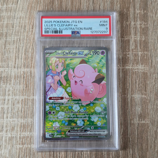 Pokemon TCG Lillies clefairy ex Journey Together 184/159 (PSA 9)