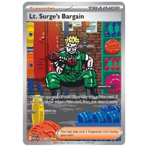 Pokemon TCG Lt.Surge's Bargain Mega Evolution 185/132