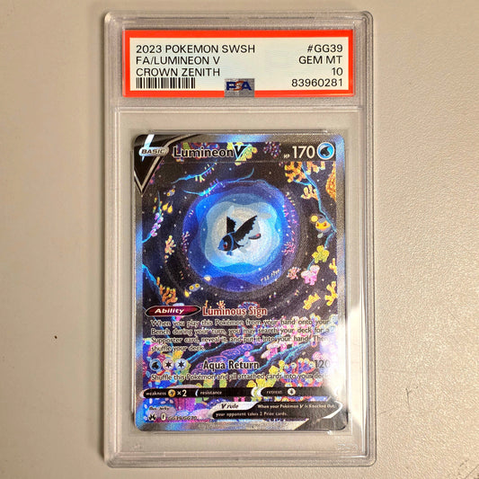 Pokemon TCG Lumineon V Crown Zenith GG39/GG70 (PSA 10)