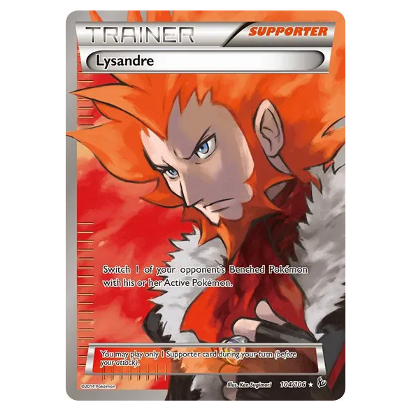Pokemon TCG Lysandre Flashfire 104/106