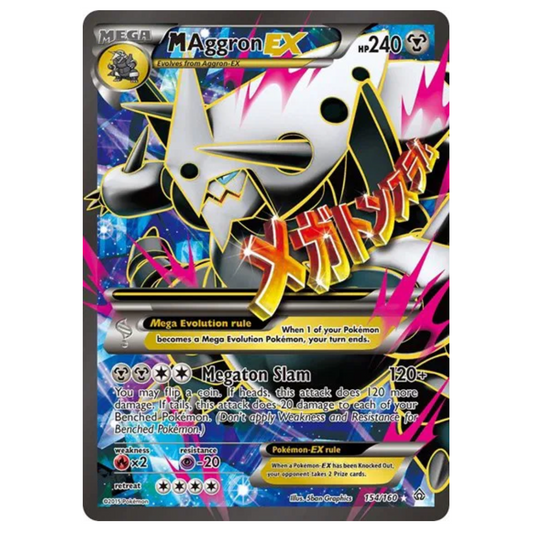 Pokemon TCG M Aggron EX Primal Clash 154/160