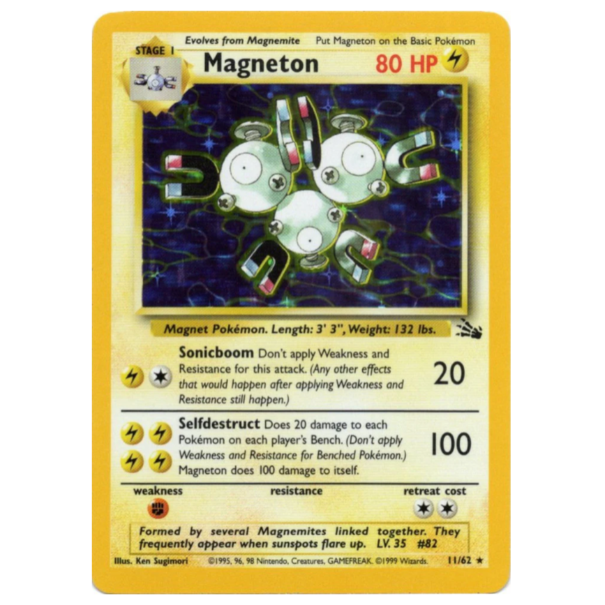 Pokemon TCG Magneton *Holo* Fossil 11/62