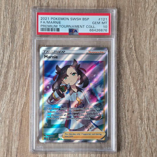 Pokemon TCG Marnie Promo SWSH121 (PSA 10)