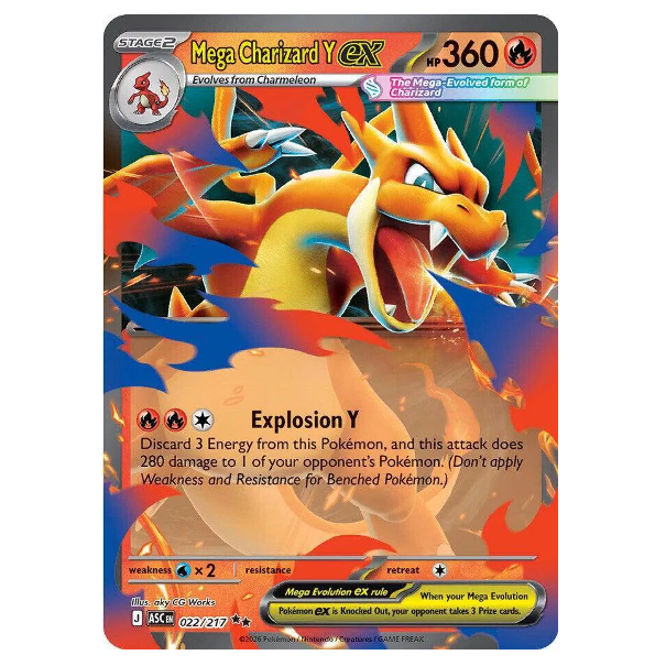 Pokemon TCG Mega Charizard & ex Ascended Heroes 022/217