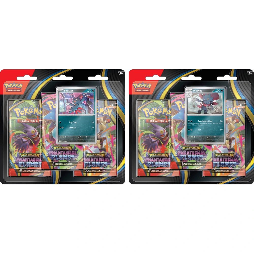 Pokemon TCG Mega Evolution Phantasmal Flames 3 Pack Blister