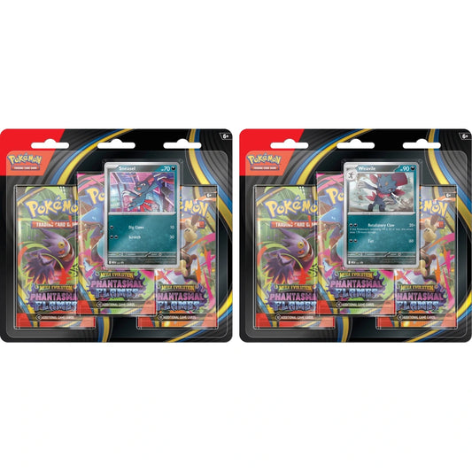 Pokemon TCG Mega Evolution Phantasmal Flames 3 Pack Blister