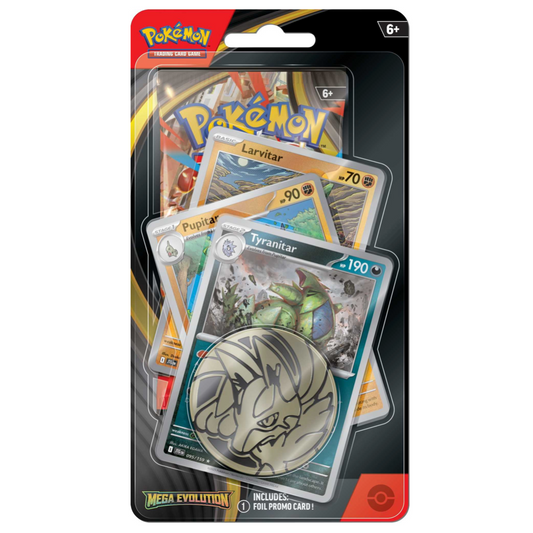 Pokemon TCG Mega Evolution Premium Checklane Blister - Tyranitar