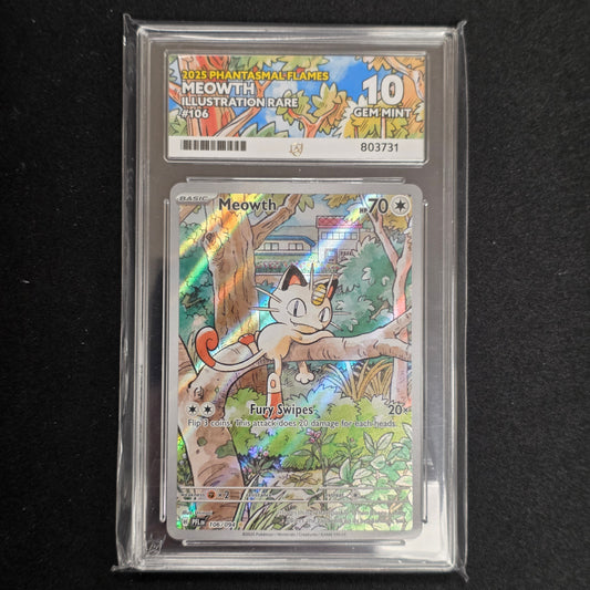 Pokemon TCG Meowth Phantasmal Flames 106/094 (Ace 10)