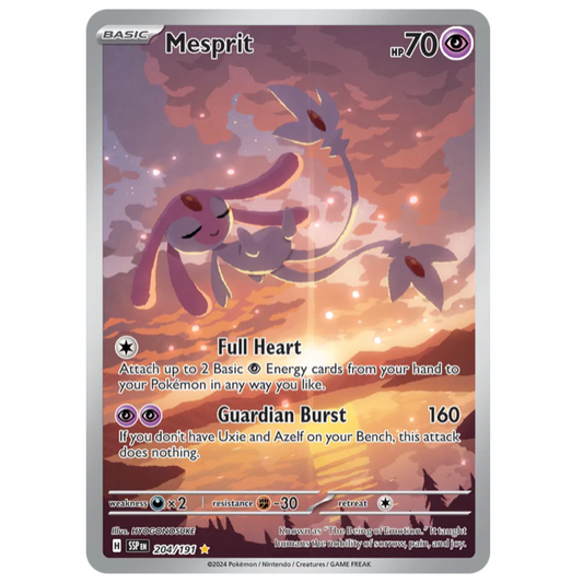 Pokemon TCG Mesprit Surging Sparks 204/191