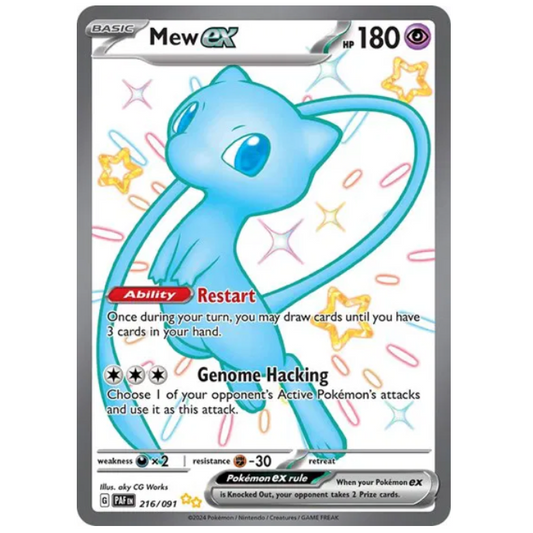 Pokemon TCG Mew ex Paldean Fates 216/091