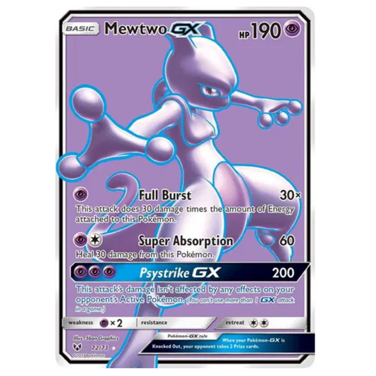 Pokemon TCG Mewtwo GX Shining Legends 72/73