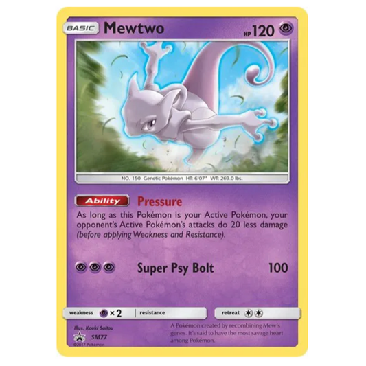 Pokemon TCG Mewtwo Sum & Moon Promo SM77