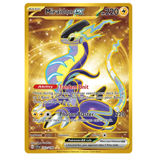 Pokemon TCG Miraidon ex Scarlet & Violet 253/198