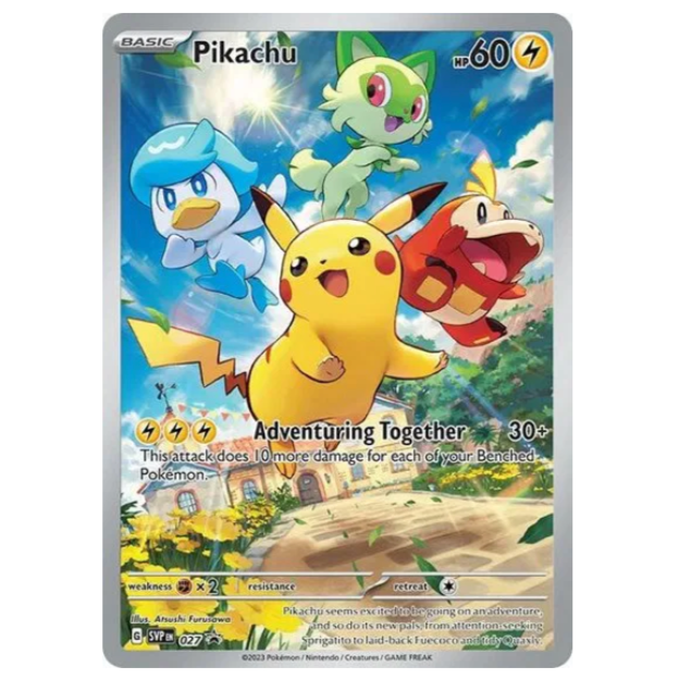 Pokemon TCG Pikachu Scarlet & Violet Promo 027