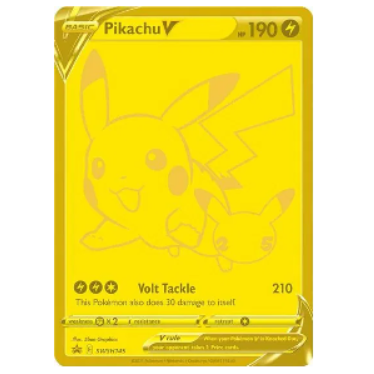 Pokemon TCG Pikachu V Gold Promo SWSH145