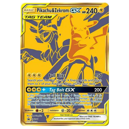 Pokemon TCG Pikachu & Zekrom GX Tag Team Promo SM248
