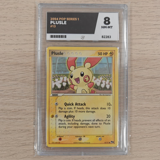Pokemon TCG Plusle Pop Series 1 13/17 (Grade 8 ACE)