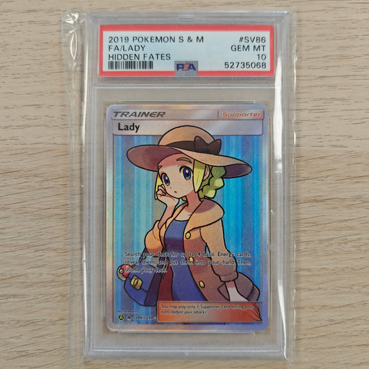 Pokemon TCG Pokemon TCG Lady Hidden Fates SV86/SV94  PSA 10
