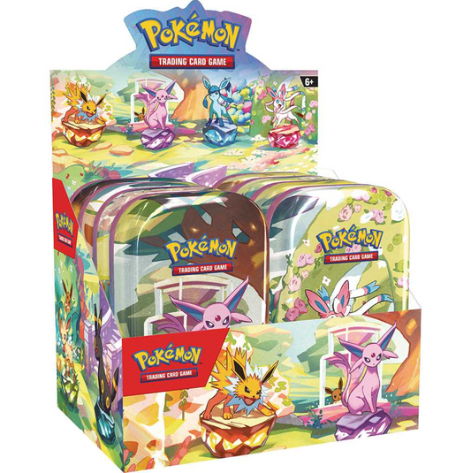 Pokemon TCG Prismatic Evolutions Mini Tins Case *Sealed*