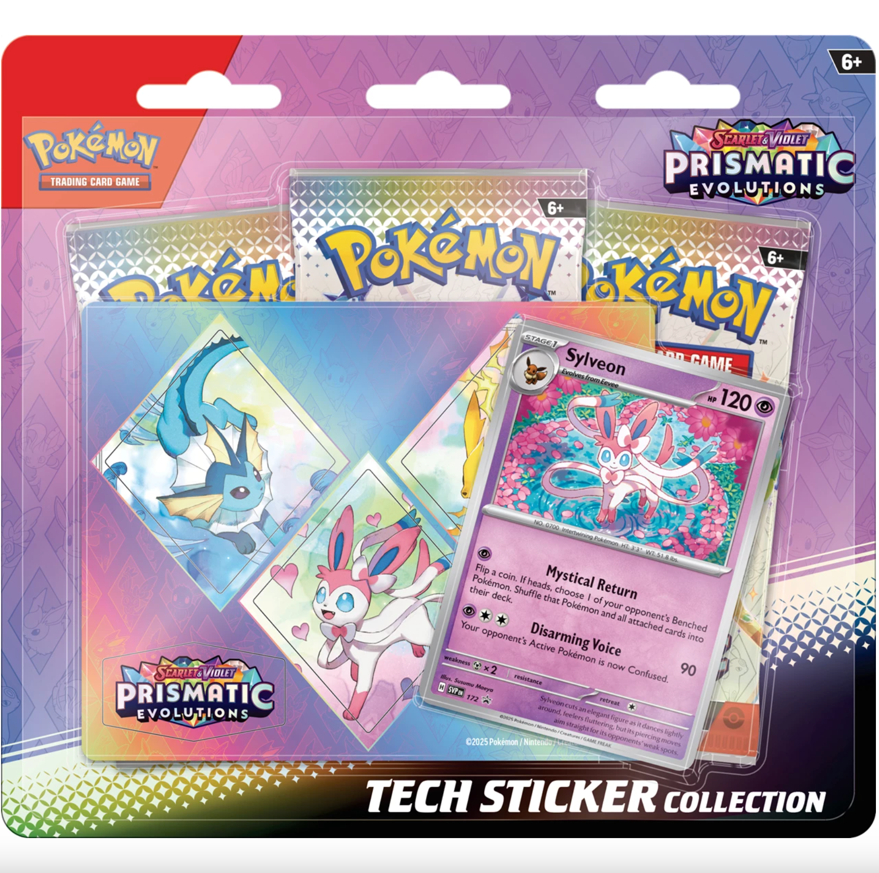 Pokemon TCG Prismatic Evolutions Tech Sticker Collection Sylveon