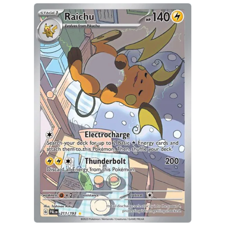 Pokemon TCG Raichu Paldea Evolved 211/193